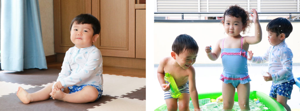 託児所で水遊び！