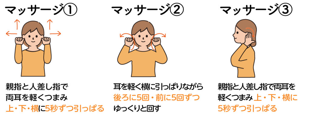 くるくる耳マッサージ