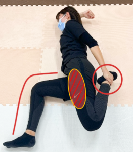 大腿四頭筋のストレッチ