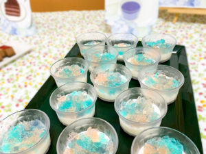 アジサイのプリン