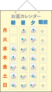 お薬カレンダー